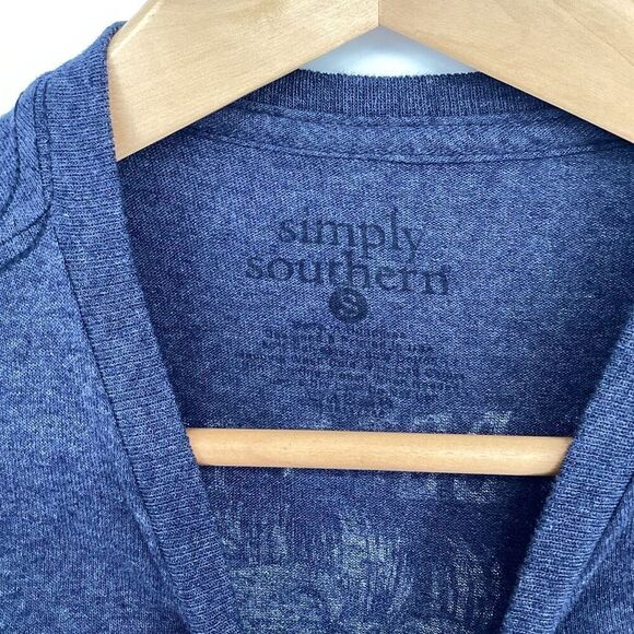 Ladies Simply‎ Southern Mom Life" Tee Shirt blue/pink/white small - Picture 4 of 6